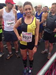 At the start line ready to go