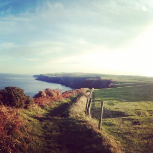 The view looking back towards Robin Hood's Bay